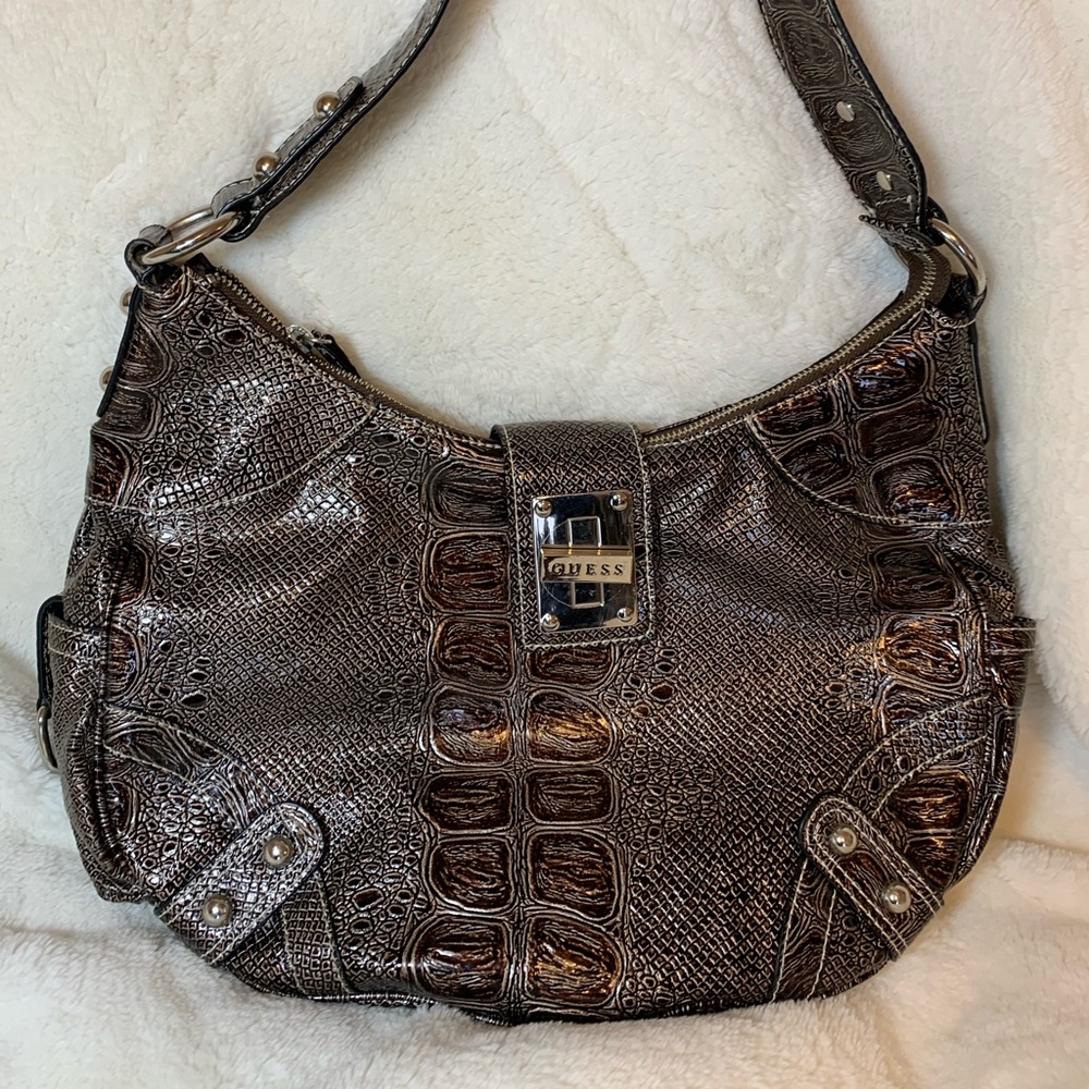 GUESS purse snake print